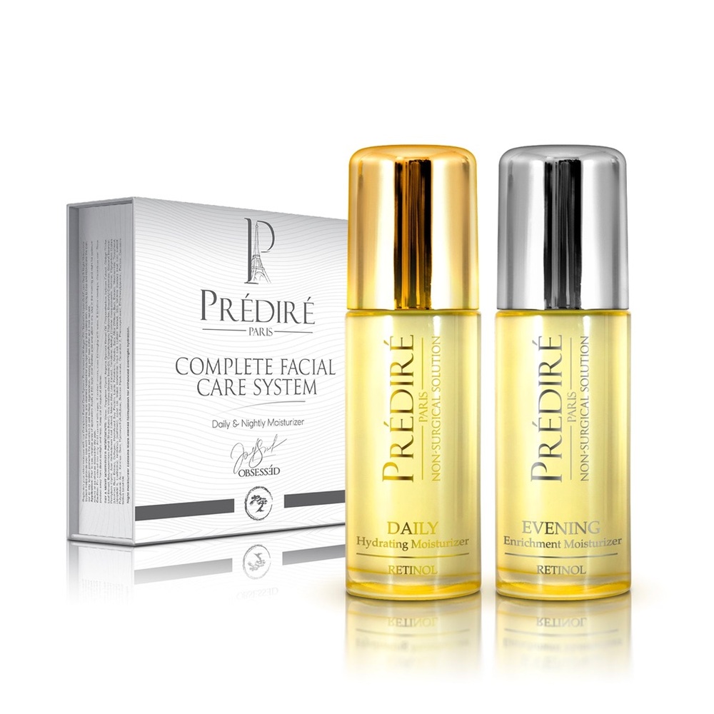 PREDIRE Daily & Nightly Luxury Moisturizing Set, Complete Facial Care System